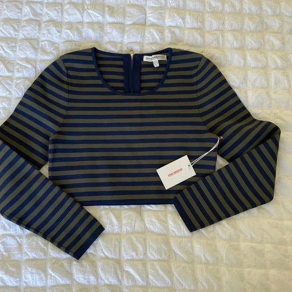 Good American stripe knit crop top - Picture 4 of 9